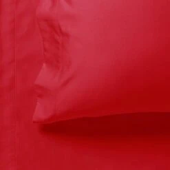 1000TC Ultra Soft Double Size Bed Red Flat & Fitted Sheet Set -Home Luxe Store 1000tc ultra soft double size bed red flat fitted sheet set bedzy australia abn 18 642 972 209 403397