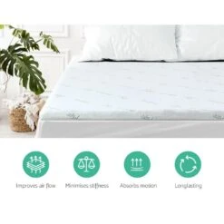 11-zone Memory Foam Mattress Topper 8cm - Queen -Home Luxe Store 11 zone memory foam mattress topper 8cm queen bedzy australia abn 18 642 972 209 219504