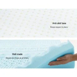 11-zone Memory Foam Mattress Topper 8cm - Single -Home Luxe Store 11 zone memory foam mattress topper 8cm single bedzy australia abn 18 642 972 209 678850