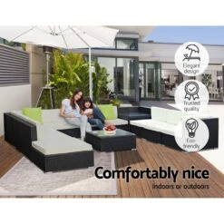 12PC Outdoor Furniture Sofa Set Wicker Garden Patio Lounge -Home Luxe Store 12pc outdoor furniture sofa set wicker garden patio lounge furniture outdoor bedzy australia 776490