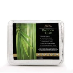250GSM Bamboo Blend Quilt With 1100GSM King Size Hotel Pillow Bedding Set Single -Home Luxe Store 250gsm bamboo blend quilt with 1100gsm king size hotel pillow bedding set single bedzy australia 711808