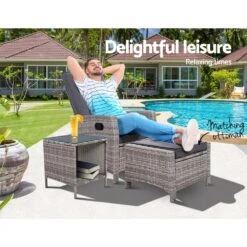 3 Piece Elise Outdoor Recliner Chair Ottoman And Table Set Grey 21 3 Piece Elise Outdoor Recliner Chair Ottoman And Table Set Grey -Home Luxe Store 3 piece elise outdoor recliner chair ottoman and table set grey bedzy australia abn 18 642 972 209 481615