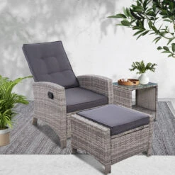 3 Piece Elise Outdoor Recliner Chair Ottoman And Table Set Grey 19 3 Piece Elise Outdoor Recliner Chair Ottoman And Table Set Grey -Home Luxe Store 3 piece elise outdoor recliner chair ottoman and table set grey bedzy australia abn 18 642 972 209 909390