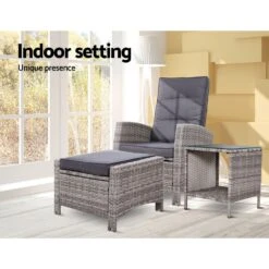 3 Piece Elise Outdoor Recliner Chair Ottoman And Table Set Grey 24 3 Piece Elise Outdoor Recliner Chair Ottoman And Table Set Grey -Home Luxe Store 3 piece elise outdoor recliner chair ottoman and table set grey bedzy australia abn 18 642 972 209 929357