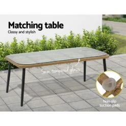 4 Seater Rattan Outdoor Lounge Set -Home Luxe Store 4 seater rattan outdoor lounge set bedzy australia abn 18 642 972 209 902560