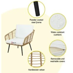 4 Seater Rattan Outdoor Lounge Set -Home Luxe Store 4 seater rattan outdoor lounge set bedzy australia abn 18 642 972 209 918591