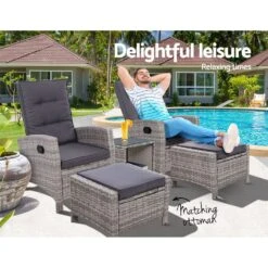 5 Piece Elise Outdoor Recliner Chair Ottoman And Table Set Grey 15 5 Piece Elise Outdoor Recliner Chair Ottoman And Table Set Grey -Home Luxe Store 5 piece elise outdoor recliner chair ottoman and table set grey bedzy australia abn 18 642 972 209 971992