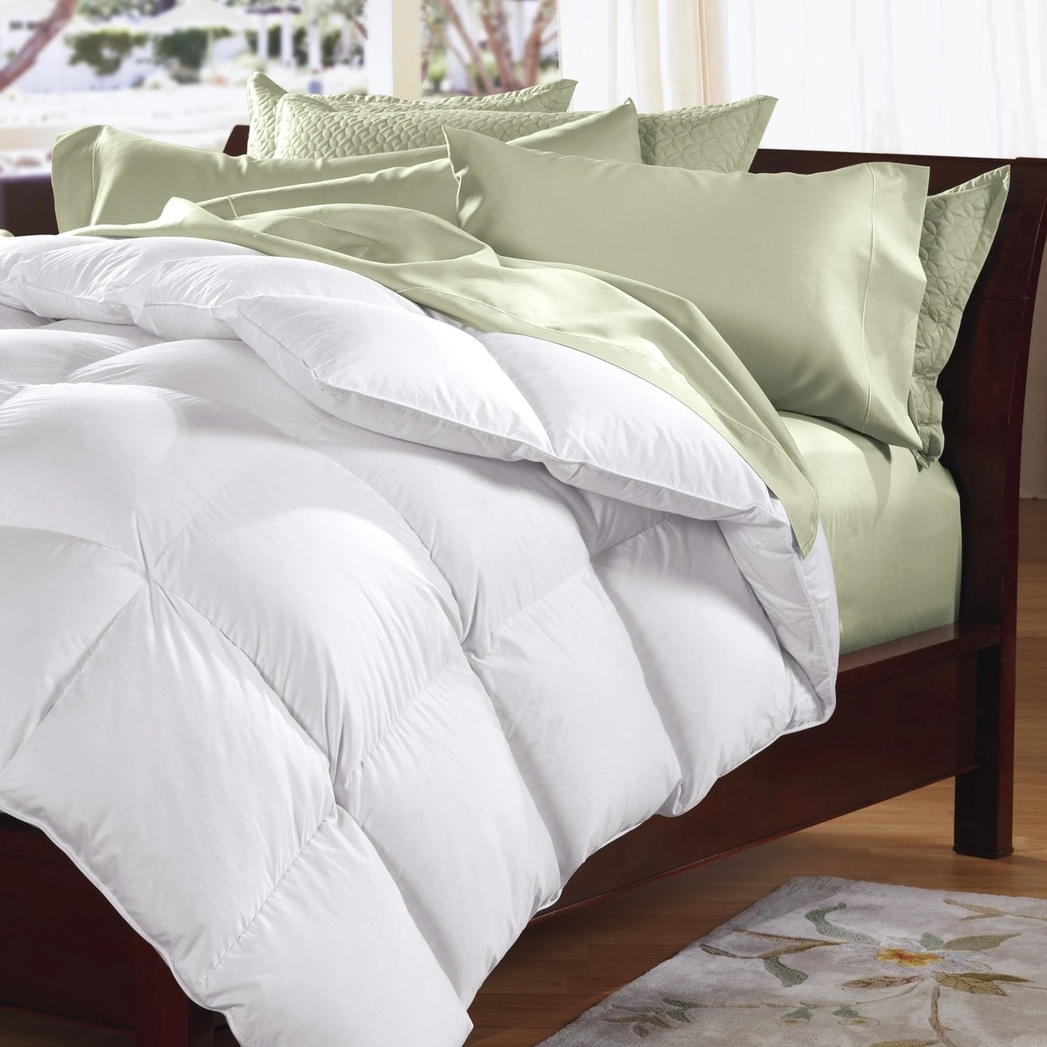 500GSM Soft Goose Feather Down Quilt Duvet Doona 95% Feather 5% Down All-Seasons King White 1 500GSM Soft Goose Feather Down Quilt Duvet Doona 95% Feather 5% Down All-Seasons King White