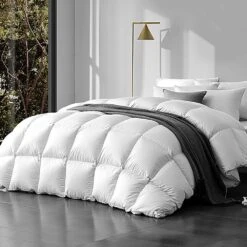800GSM Goose Down Feather Quilt Cover Duvet Winter Doona White Queen -Home Luxe Store 800gsm goose down feather quilt cover duvet winter doona white queen bedzy australia 828925