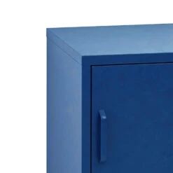 Bedside Table Metal Cabinet - Blue -Home Luxe Store AI LOCKER SH BL 24524 02