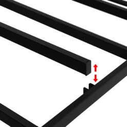 Mason Double Bed Frame Base Grey -Home Luxe Store BED BASE MASON D GR 167821 02