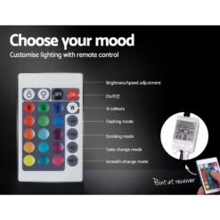 Wanda Double Gas Lift Storage Bed Frame With LED Lights – Grey -Home Luxe Store BFRAME E COLE D GY ABC 05