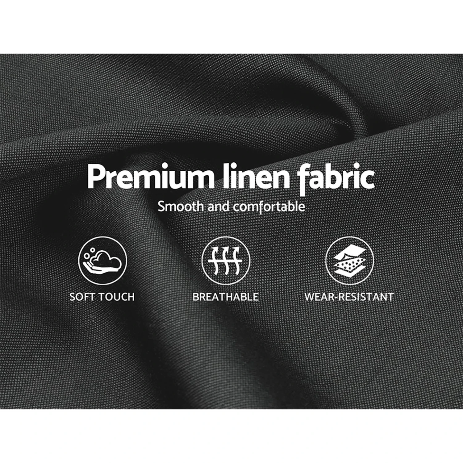 Elouera Queen Bed Frame With Gas Lift Storage Charcoal 6 Elouera Queen Bed Frame With Gas Lift Storage Charcoal - Image 6