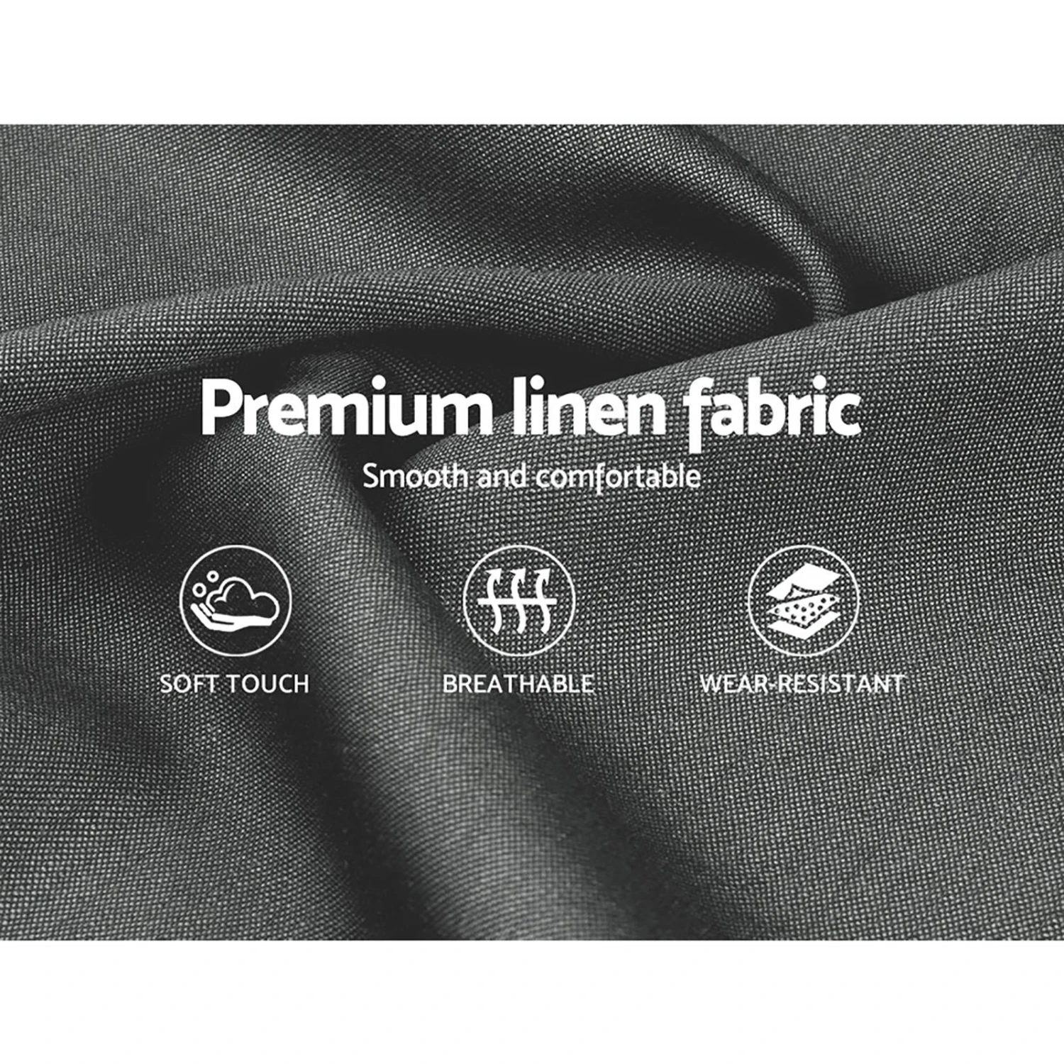 Elouera Queen Bed Frame With Gas Lift Storage Grey 6 Elouera Queen Bed Frame With Gas Lift Storage Grey - Image 6