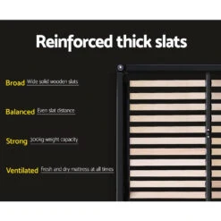 Coogee Queen Bed Base Charcoal -Home Luxe Store BFRAME E NEO Q CHAR AB 13893 04