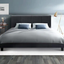 Coogee Queen Bed Base Charcoal -Home Luxe Store BFRAME E NEO Q CHAR AB 13893 06