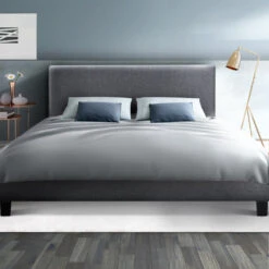 Coogee Queen Bed Frame Grey -Home Luxe Store BFRAME E NEO Q GY AB 202502281430 06