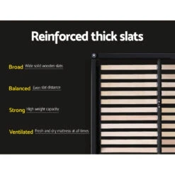 Elwood Gas Lift Storage King Single Bed Frame Grey -Home Luxe Store BFRAME E NINO KS GY AB 17323 05