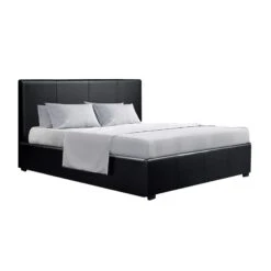 Elwood Storage Queen Bed Frame Black -Home Luxe Store BFRAME E NINO Q BK AB 8282 00