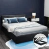 Elwood Storage Queen Bed Frame Black