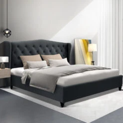 Altona King Bed Frame Charcoal