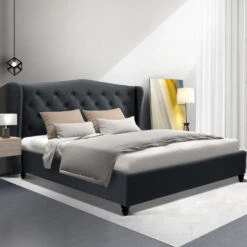 Altona Queen Bed Frame Charcoal