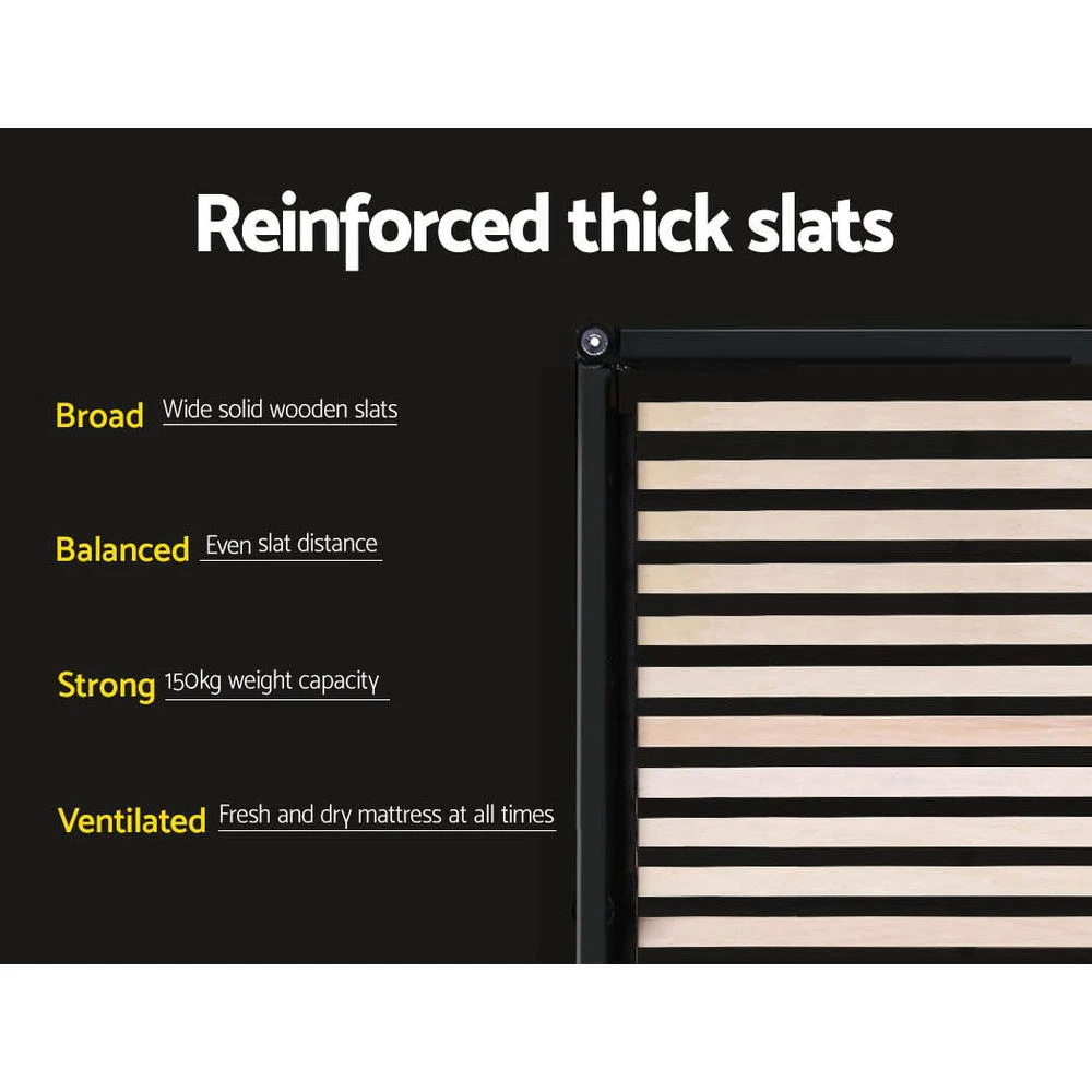 Toki Gas Lift Fabric King Single Bed Frame Base With Storage Grey 5 Toki Gas Lift Fabric King Single Bed Frame Base With Storage Grey - Image 5