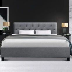 Hyams Double Bed Frame Grey