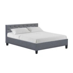 Hyams Queen Bed Frame Grey -Home Luxe Store BFRAME E VANKE Q GY AB 16675 00