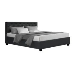 Dorilla Gas Lift Storage Queen Bed Frame - Charcoal