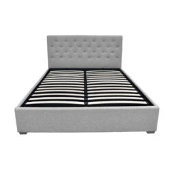 Dorilla Gas Lift Storage Queen Bed Frame - Grey -Home Luxe Store BFRAME E VILA Q GY AB 202503041142 02