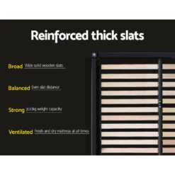 Bronte Storage Queen Bed Frame Black -Home Luxe Store BFRAME F TIYO GAS Q BK ABC 15248 04