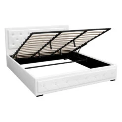 Bronte Storage King Bed Frame White -Home Luxe Store BFRAME F TIYO K WH ABC 202503041144 00