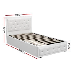 Bronte Storage King Single Bed Frame White -Home Luxe Store BFRAME F TIYO KS WH ABC 202503041144 01