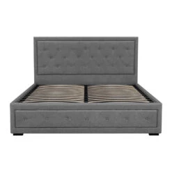 Bronte Storage Queen Bed Frame Grey -Home Luxe Store BFRAME F TIYO Q GY ABC 202503041144 02