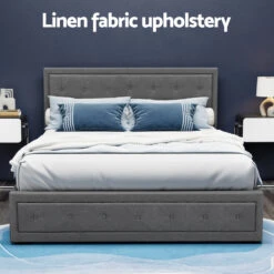 Bronte Storage Queen Bed Frame Grey -Home Luxe Store BFRAME F TIYO Q GY ABC 202503041144 04