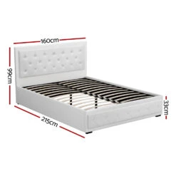 Bronte Storage Queen Bed Frame White -Home Luxe Store BFRAME F TIYO Q WH ABC 202503041144 01