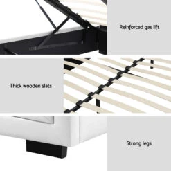 Bronte Storage Queen Bed Frame White -Home Luxe Store BFRAME F TIYO Q WH ABC 202503041144 05