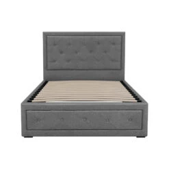 Bronte Storage King Single Bed Frame Grey -Home Luxe Store BFRAME G GAS TIYO KS GY ABC 202503041144 02