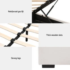 Double Package | Dorilla Gas Lift Storage Bed Frame Beige & Bonita Pillow Top Mattress (Medium Firm) -Home Luxe Store BFRAME G GAS VILA D BG ABC 217181 05 108c09d7 d66c 401b 936a 3d14a1ae8a5a