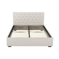 Queen Package | Dorilla Gas Lift Storage Bed Frame Beige & Bonita Pillow Top Mattress (Medium Firm) -Home Luxe Store BFRAME G GAS VILA Q BG ABC 217183 02 b287749f 8d41 459e 910d bc87cc56f54b