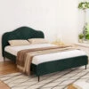 Daintree Queen Velvet Bed Frame - Dark Green