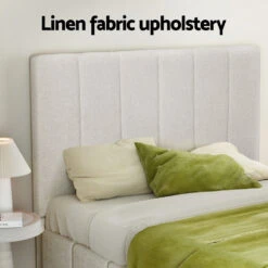 Aldinga Double Bed Frame Beige -Home Luxe Store BFRAME G TETTE D BG ABC 155277 03