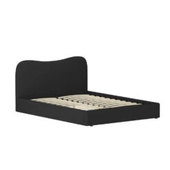 Albany Bouclé Queen Bed Frame - Black -Home Luxe Store BFRAME H DARA Q BK ABC 217187 00