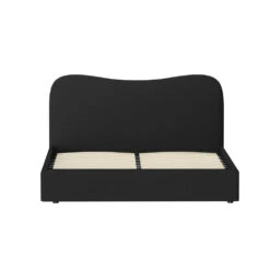 Albany Bouclé Queen Bed Frame - Black -Home Luxe Store BFRAME H DARA Q BK ABC 217187 02