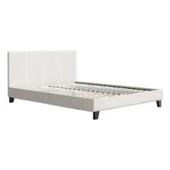 Coogee Queen Bed Frame Cuddly White Bouclé -Home Luxe Store BFRAME H NEO Q TED AB 61289 00