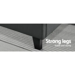 Bondi Queen Bed Frame Charcoal -Home Luxe Store BFRAME H TINO Q CA AB 21371 06