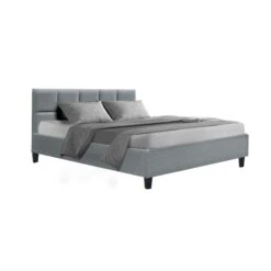Bondi Queen Bed Frame Grey -Home Luxe Store BFRAME H TINO Q GY AB 21363 00