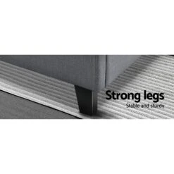 Bondi Queen Bed Frame Grey -Home Luxe Store BFRAME H TINO Q GY AB 21363 06