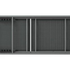 Aluminium Sun Lounger With Wheels Grey -Home Luxe Store FF LOUNGE ALU WHEEL GE 94856 03